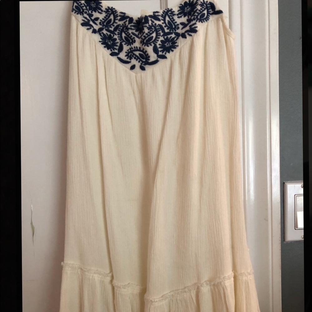 White embroidered dress